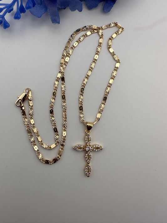 “Shining” Cross Necklace