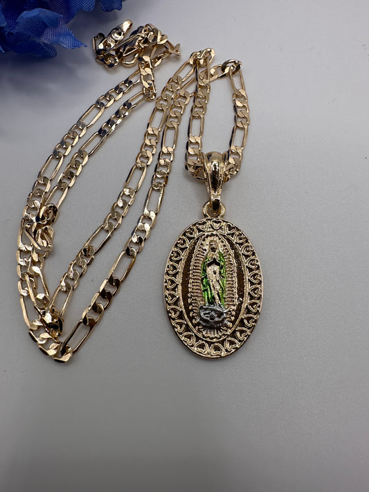 “Emerald” Virgin Necklace -Gold Plated