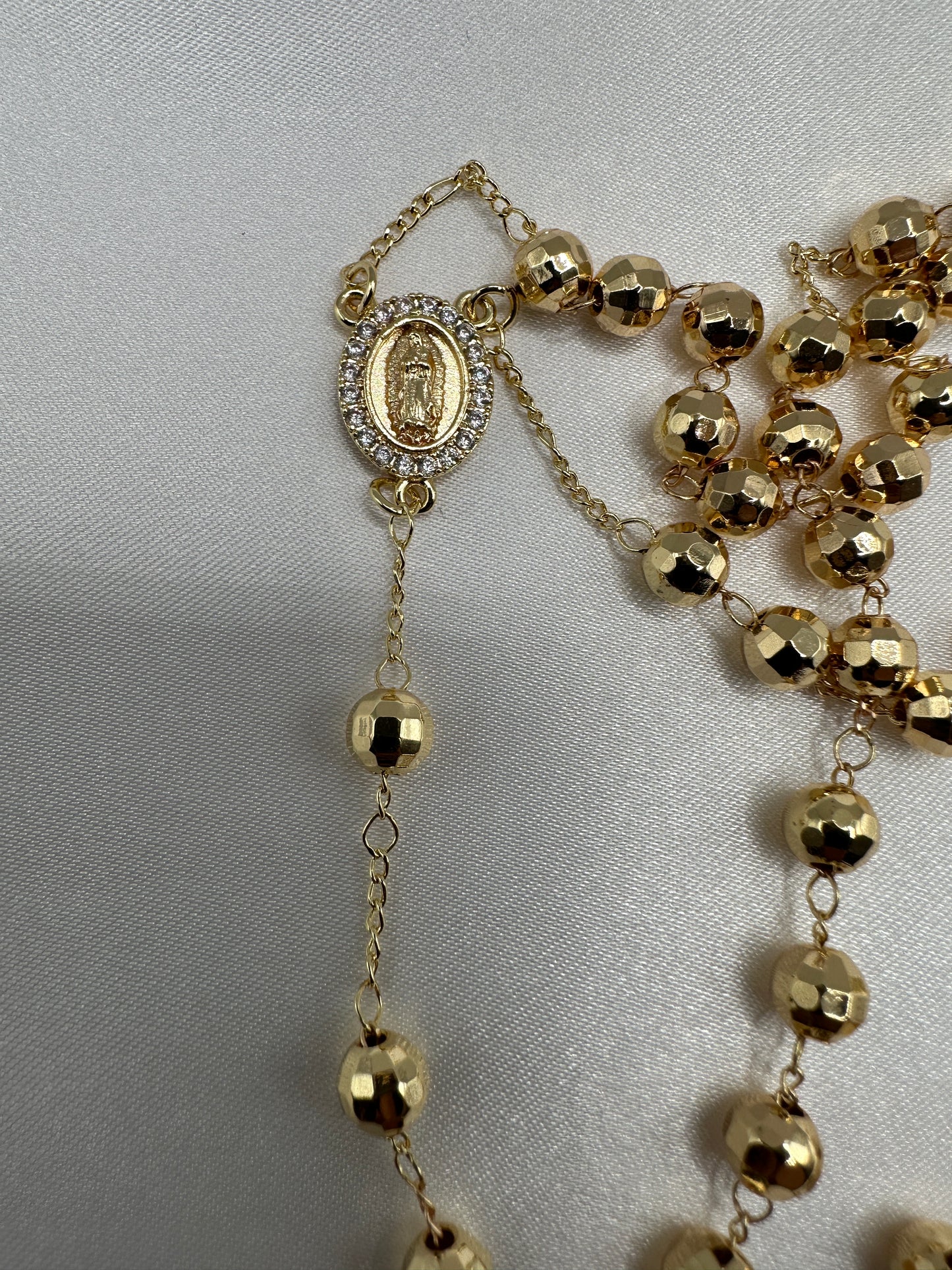 “Gifted” Rosary Virgin Gold Plated (Rosario)