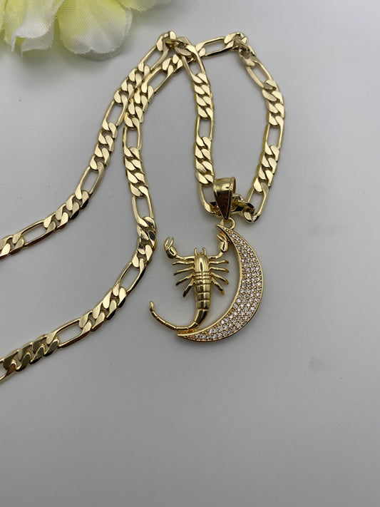 “Scorpio Season” Scorpion Necklace Gold Plated