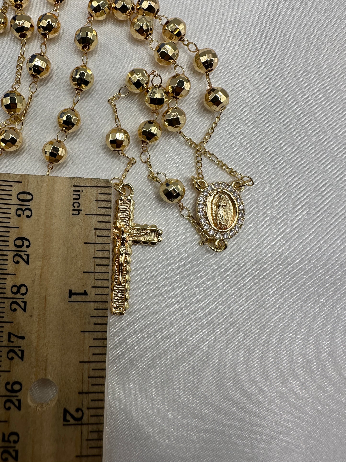 “Gifted” Rosary Virgin Gold Plated (Rosario)