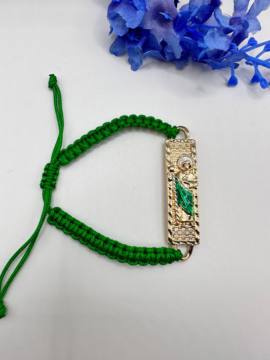 “Evergreen” St Jude Rope Adjustable Bracelet