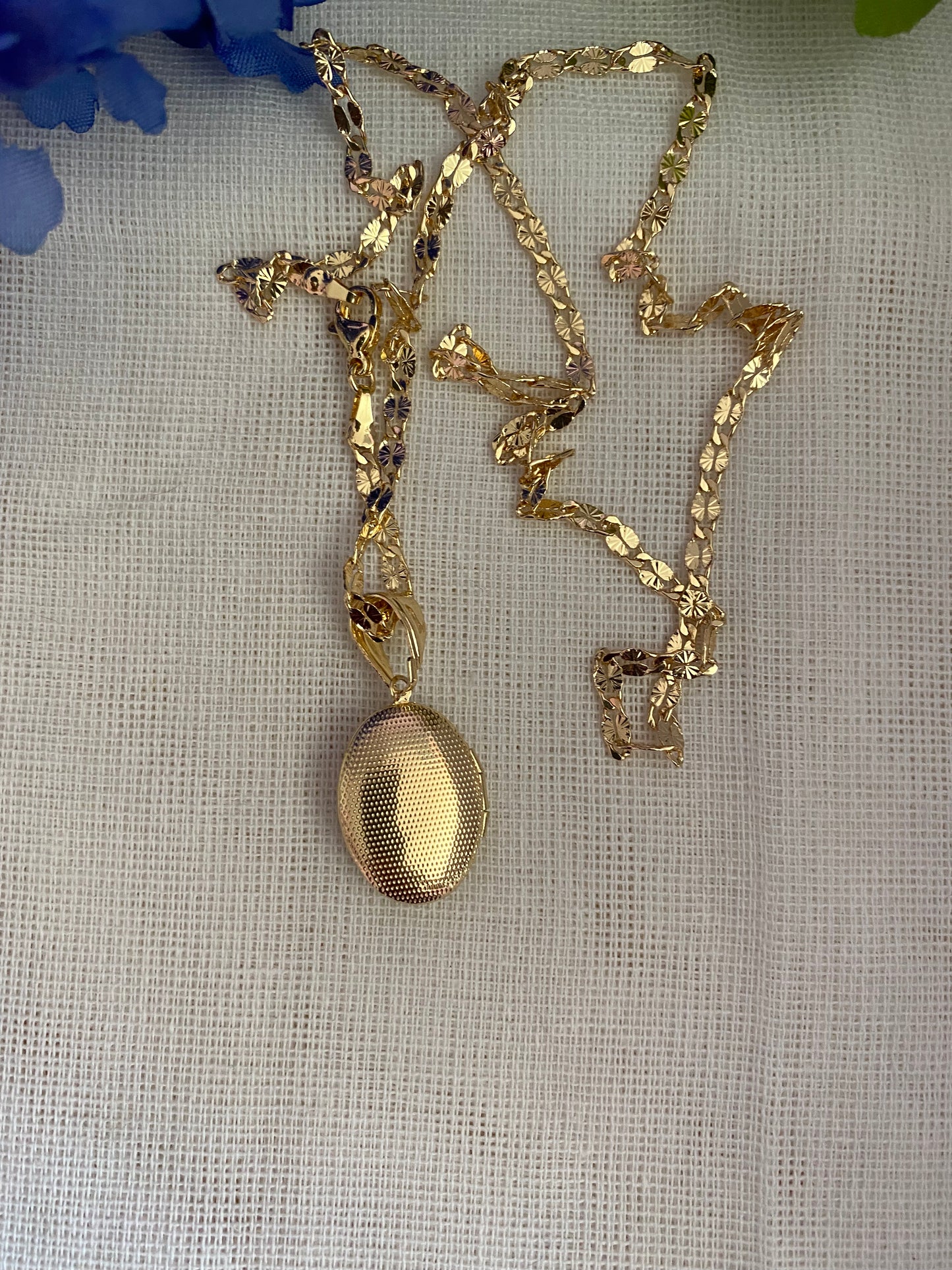 “Virgencita” Virgin Locket Necklace -Gold Plated