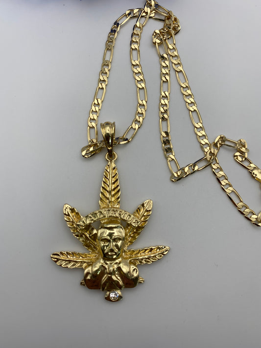 14k Malverde Necklace Gold Plated