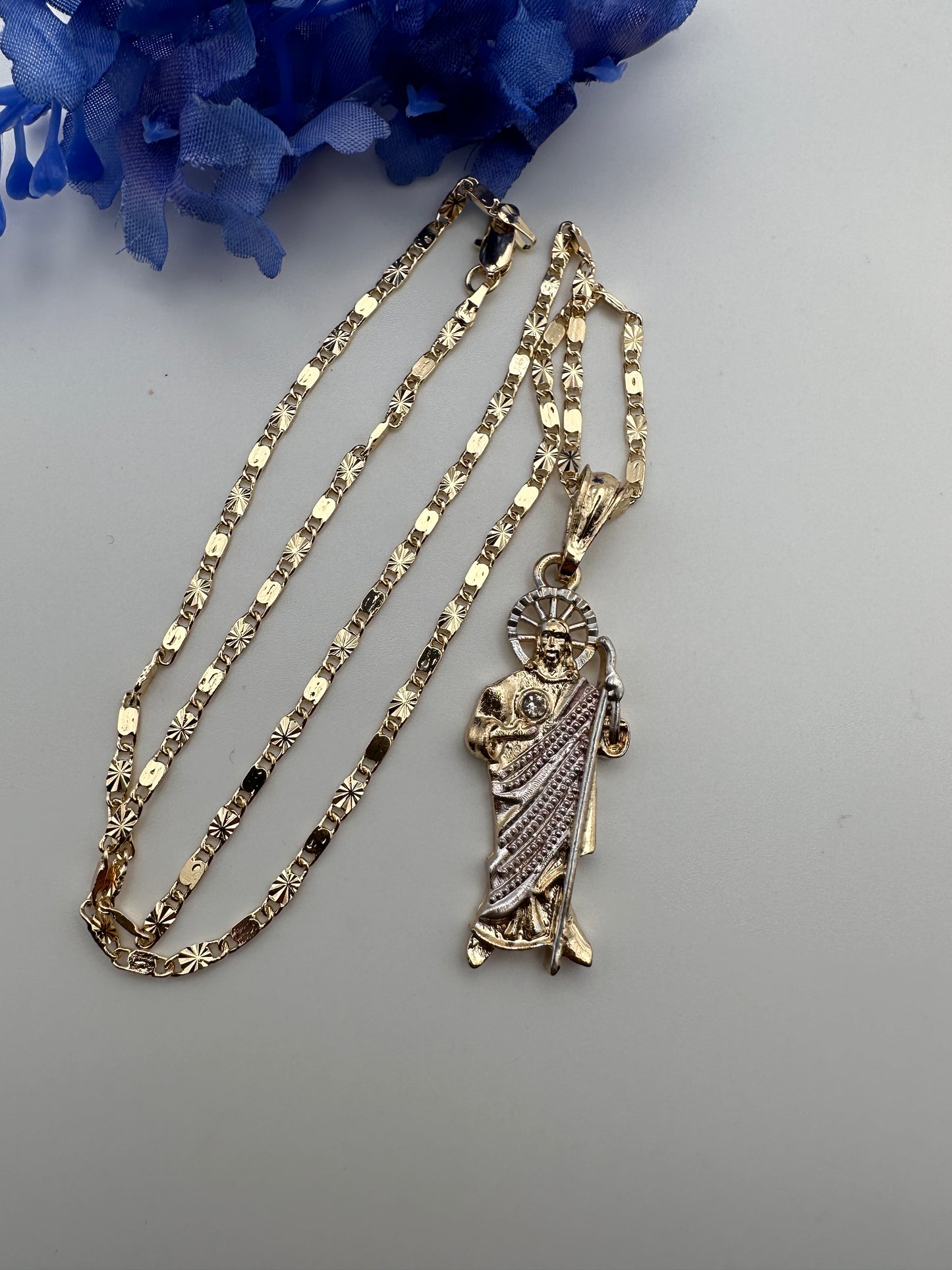 “Take Me”St Jude Necklace Rose gold accent Gold Plated