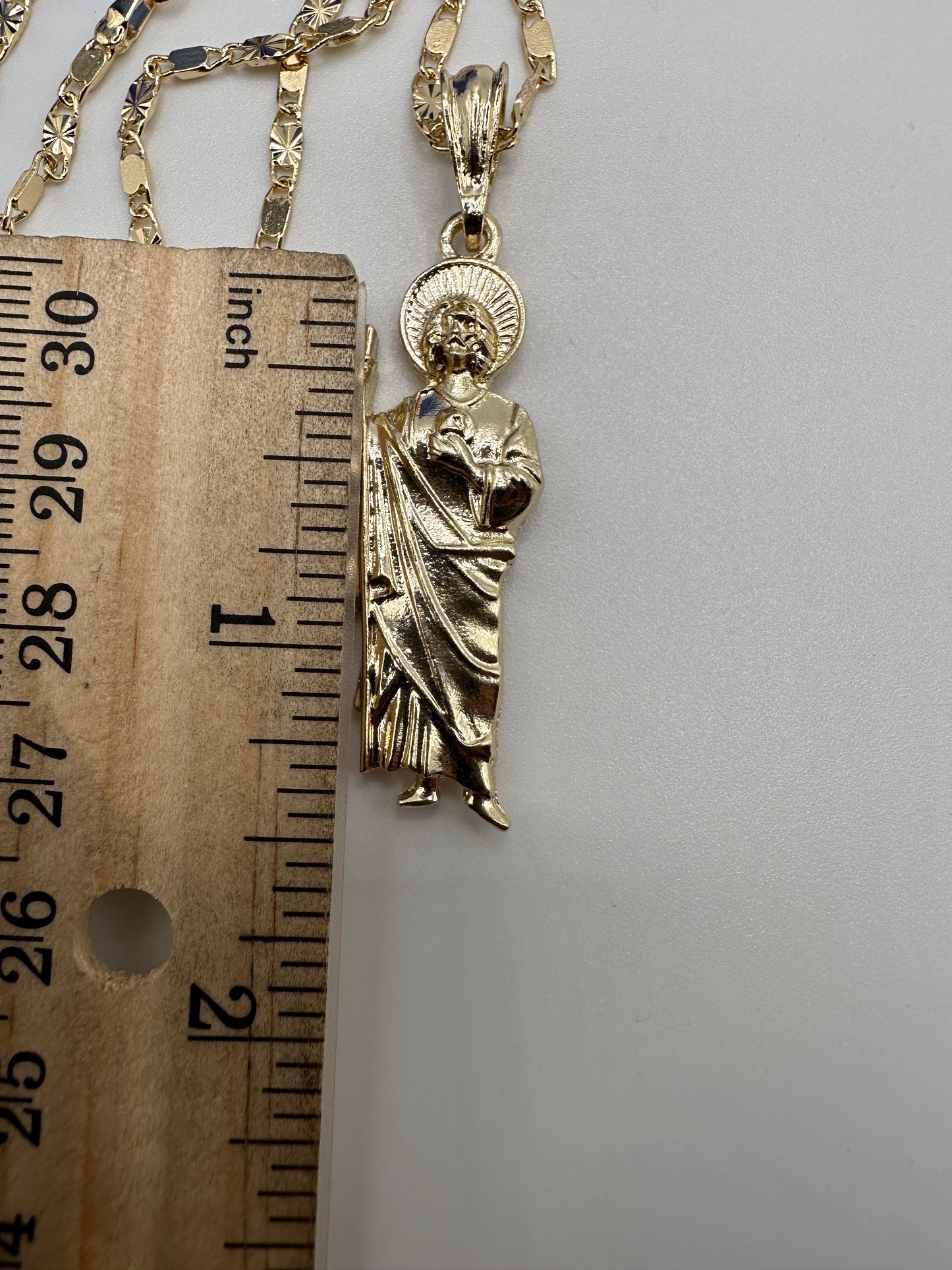 "Amazing" St Jude GOLD plated Necklace (medium)